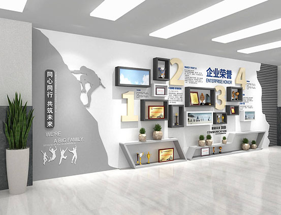 科技公司企业文化墙
